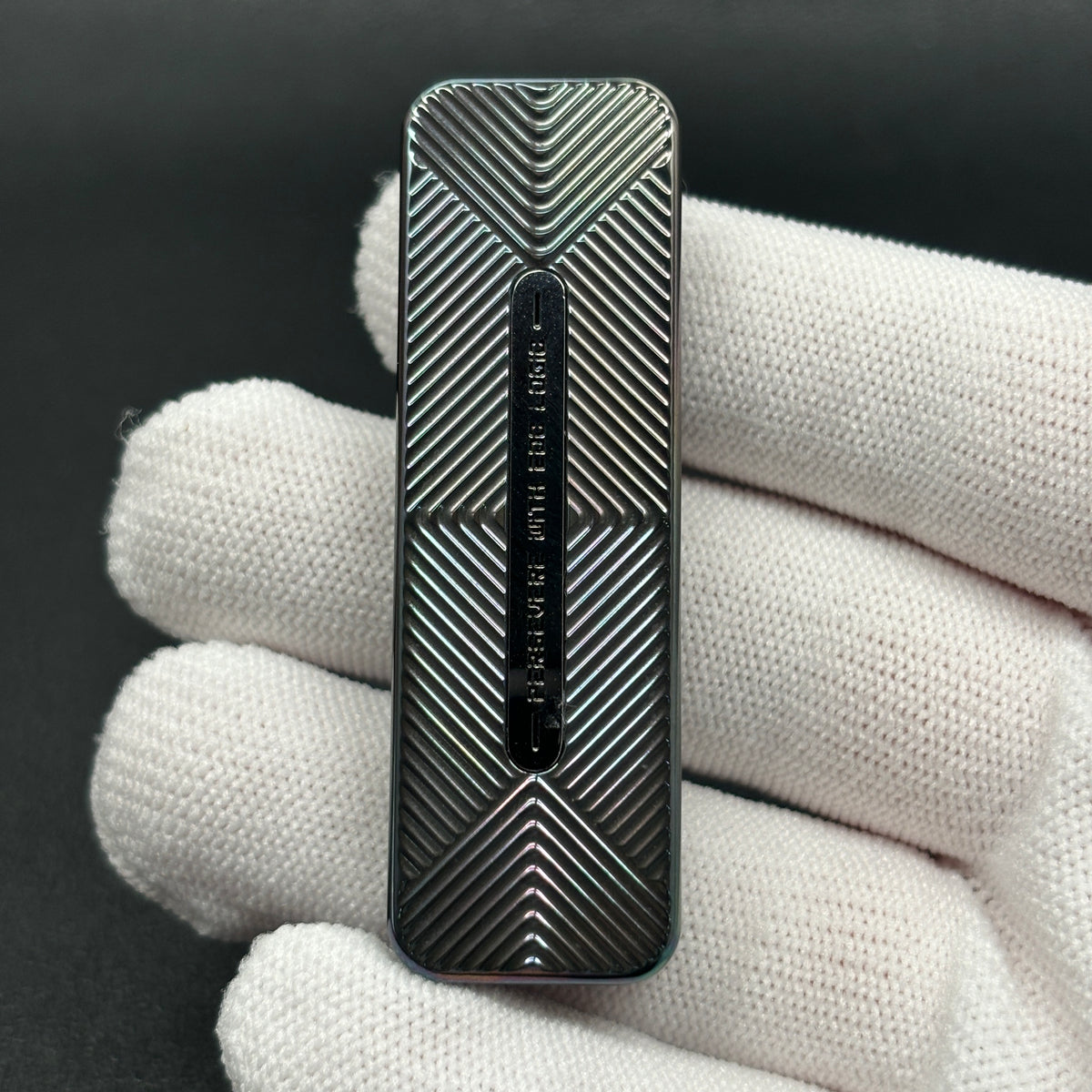 Tita Zirconium Color-Anodized Engraved Polished