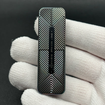 Tita Zirconium Color-Anodized Engraved Polished