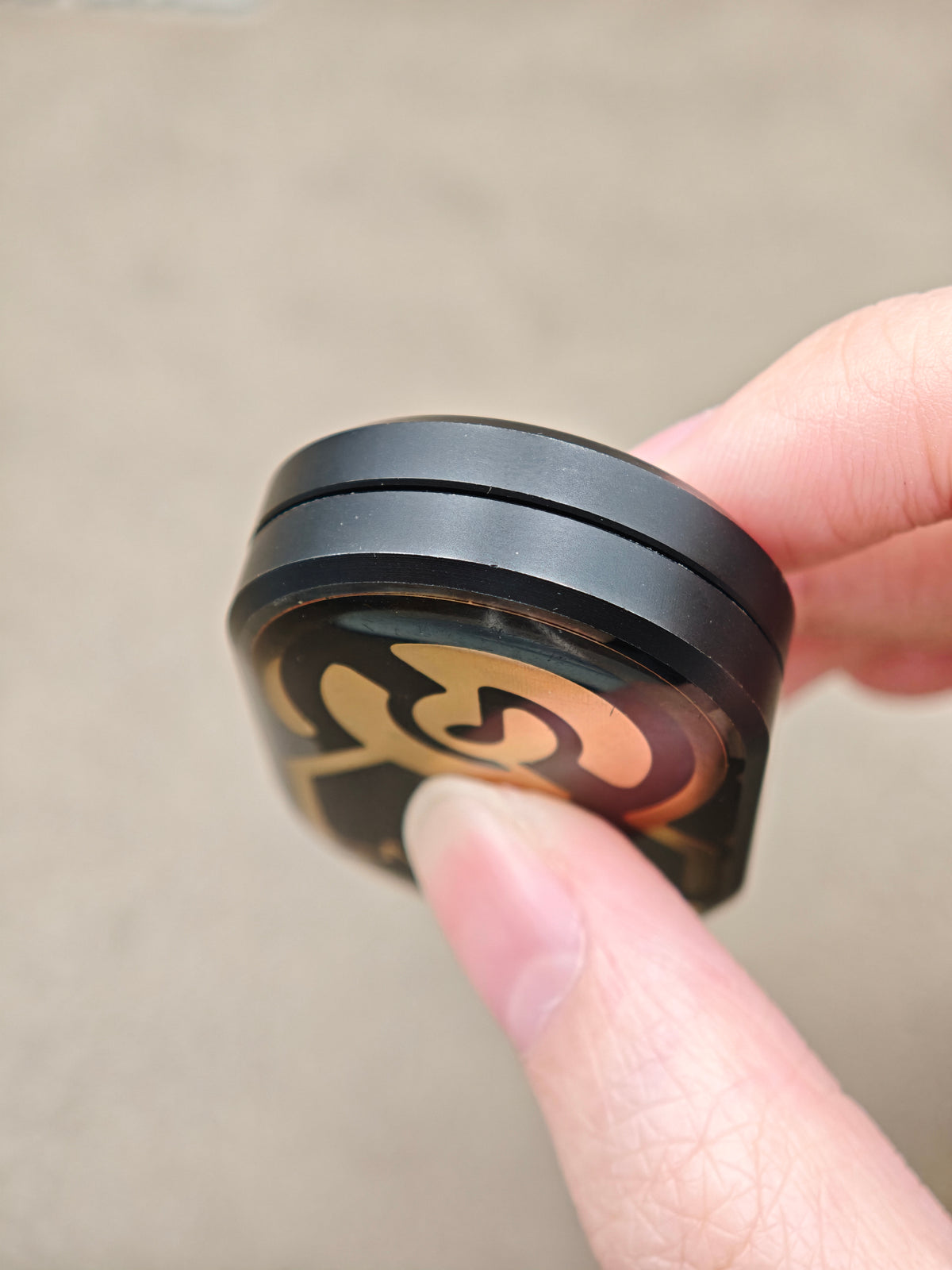 Groove Stainless Steel PVD Coated Resin-Sealed Engraved