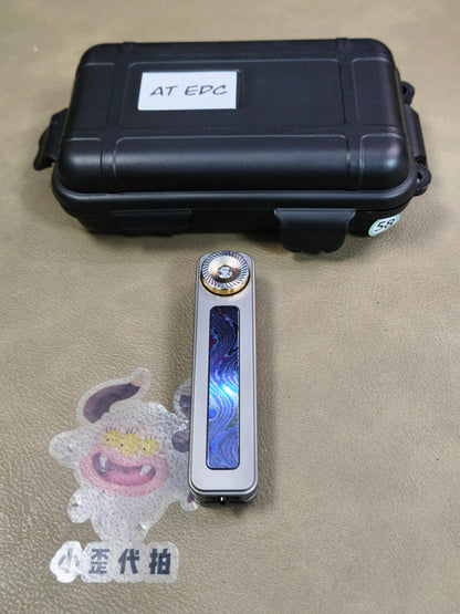 Rhythm Box Purple Gold Inlay Titanium