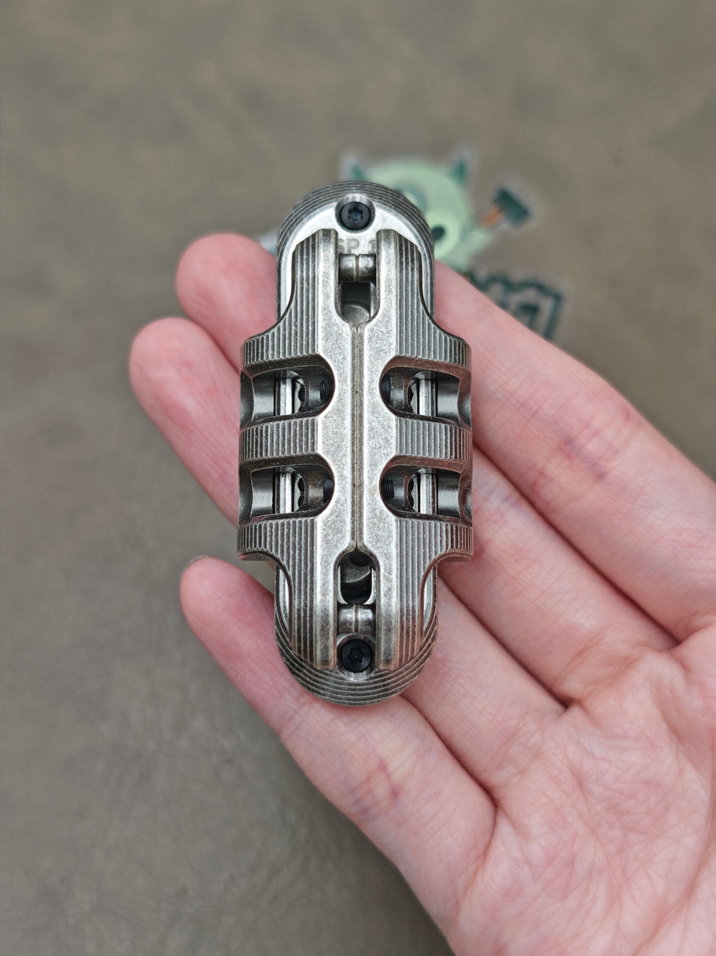 Exoskeleton Magnetic Mechanical Stainless Steel Distressed