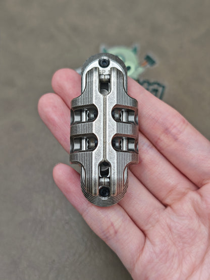 Exoskeleton Magnetic Mechanical Stainless Steel Distressed