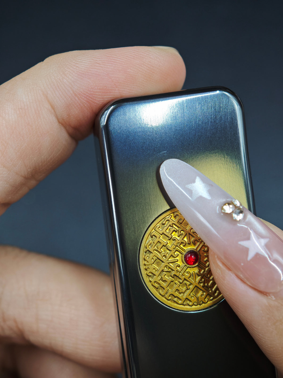 Brocade & Azure Paperweight Zirconium
