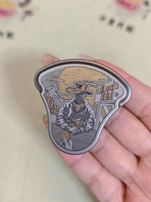 Western Cowboy Titanium Engraved