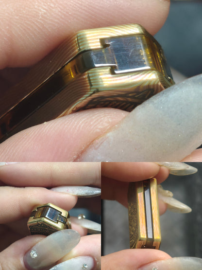Plane Mokume Copper