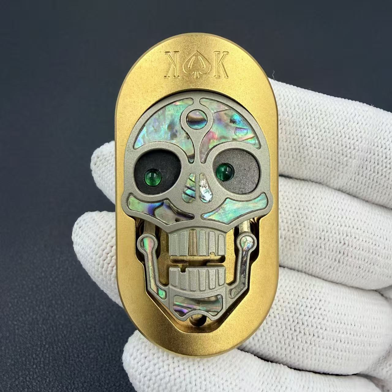 Spade King Charlie MOP Brass Cupronickel