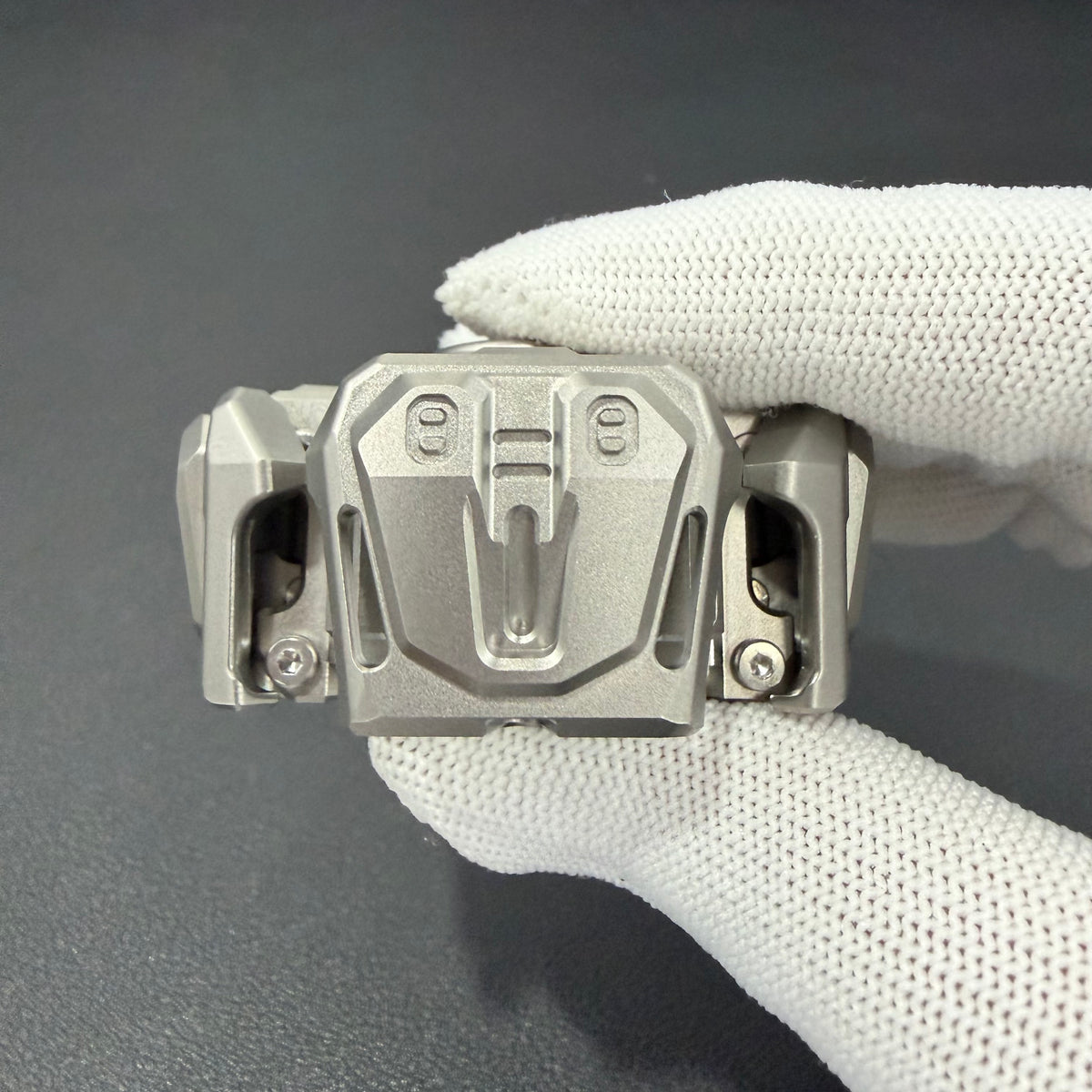 Ancient Iron Shell Opening Titanium Blasted