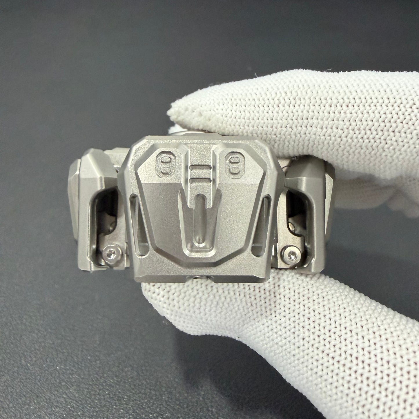 Ancient Iron Shell Opening Titanium Blasted