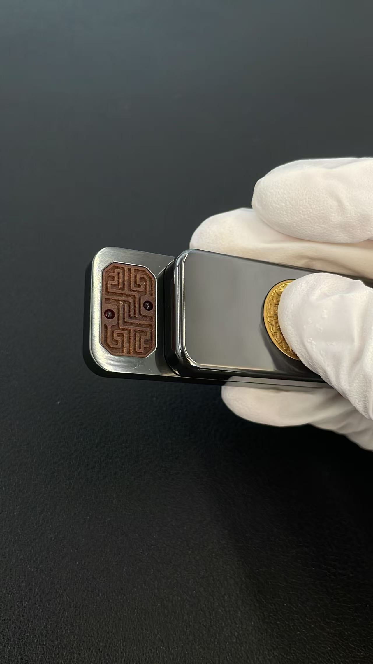 Brocade & Azure Paperweight Zirconium
