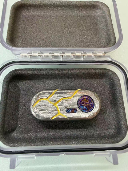 Top B Rain Titanium Stone Textured Engraved