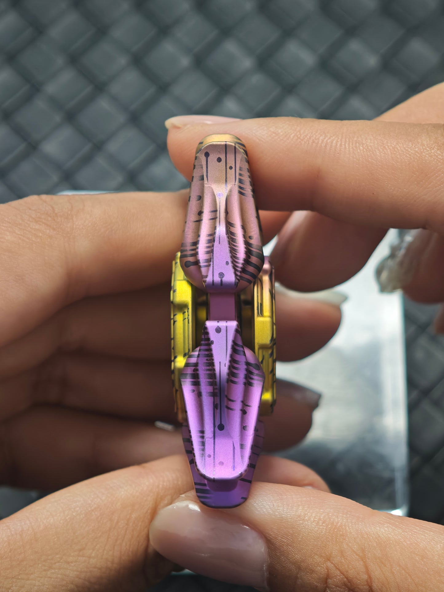 Sandblasted Medusa 2.0 Titanium Color-Anodized