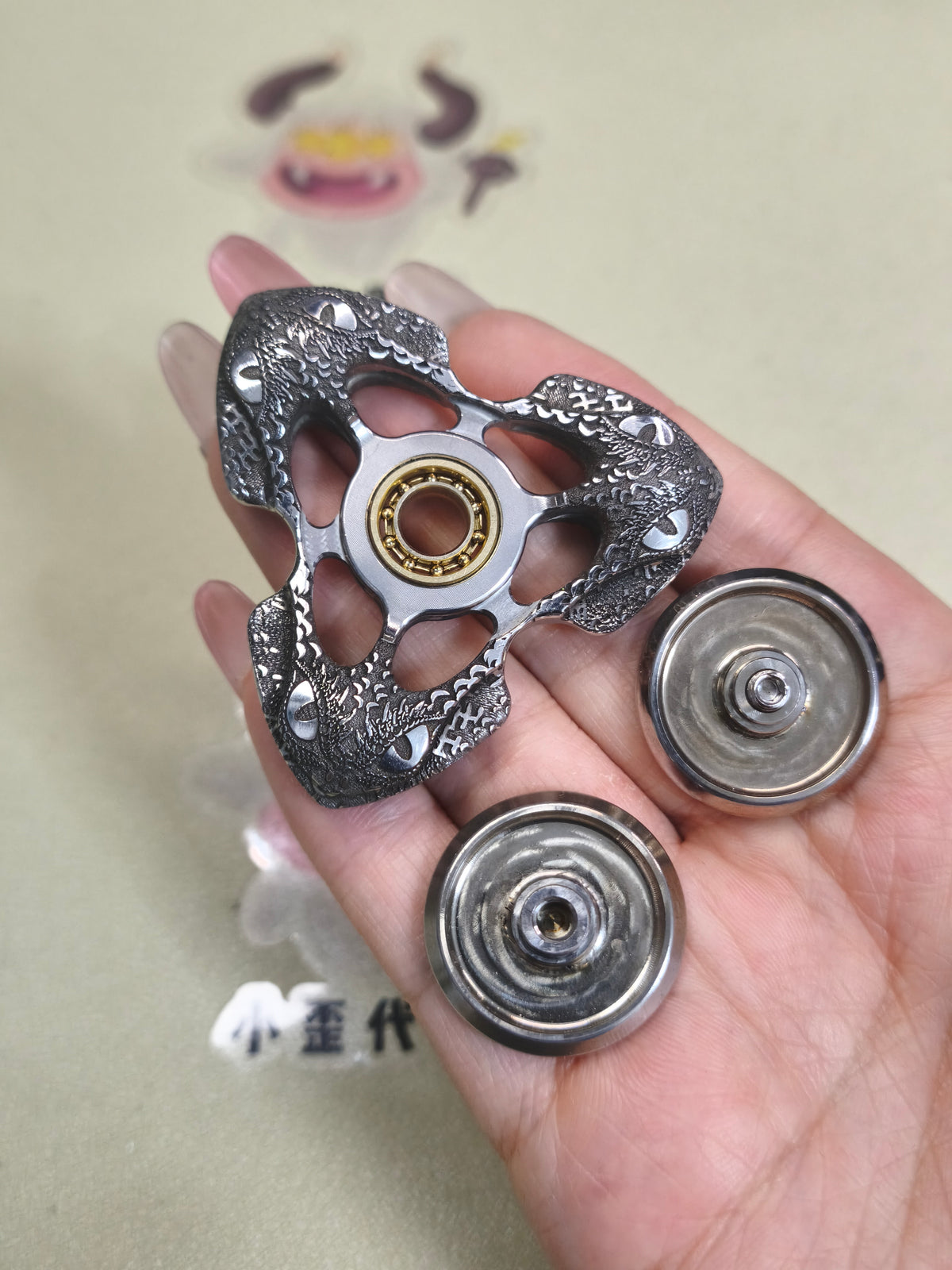 Toothless Finale Special Material Stainless Steel Porcelain Washed Engraved Polished Limited Edition