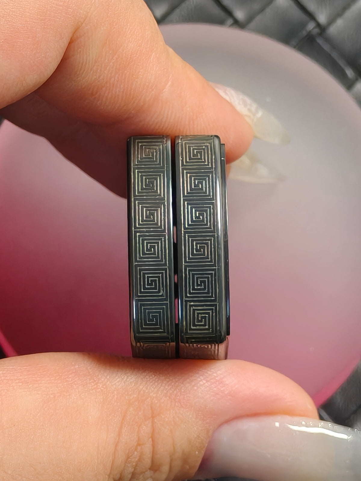 Root Three Zirconium Engraved Polished Limited Edition