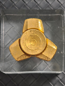 Gentle Breeze Bearing Cap Damasteel Gold Plated Engraved