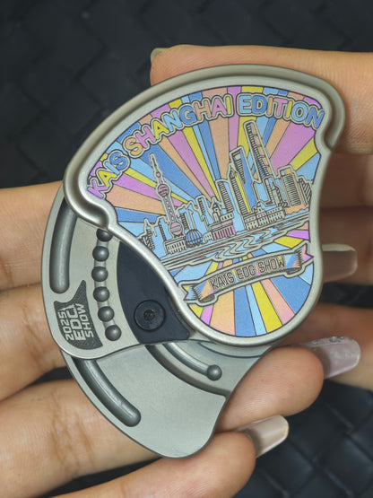 Balled Shell Titanium Color-Anodized Engraved Limited 30