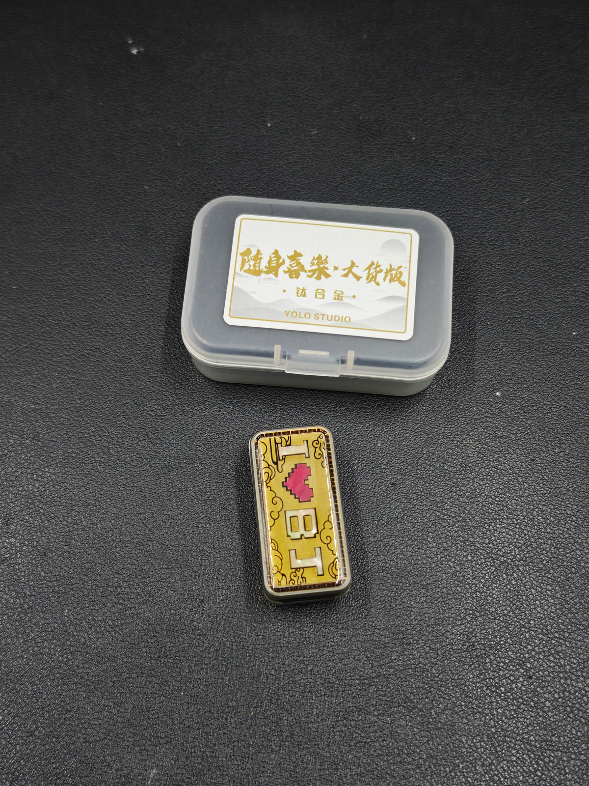 Joyful Titanium Color-Anodized Resin-Sealed
