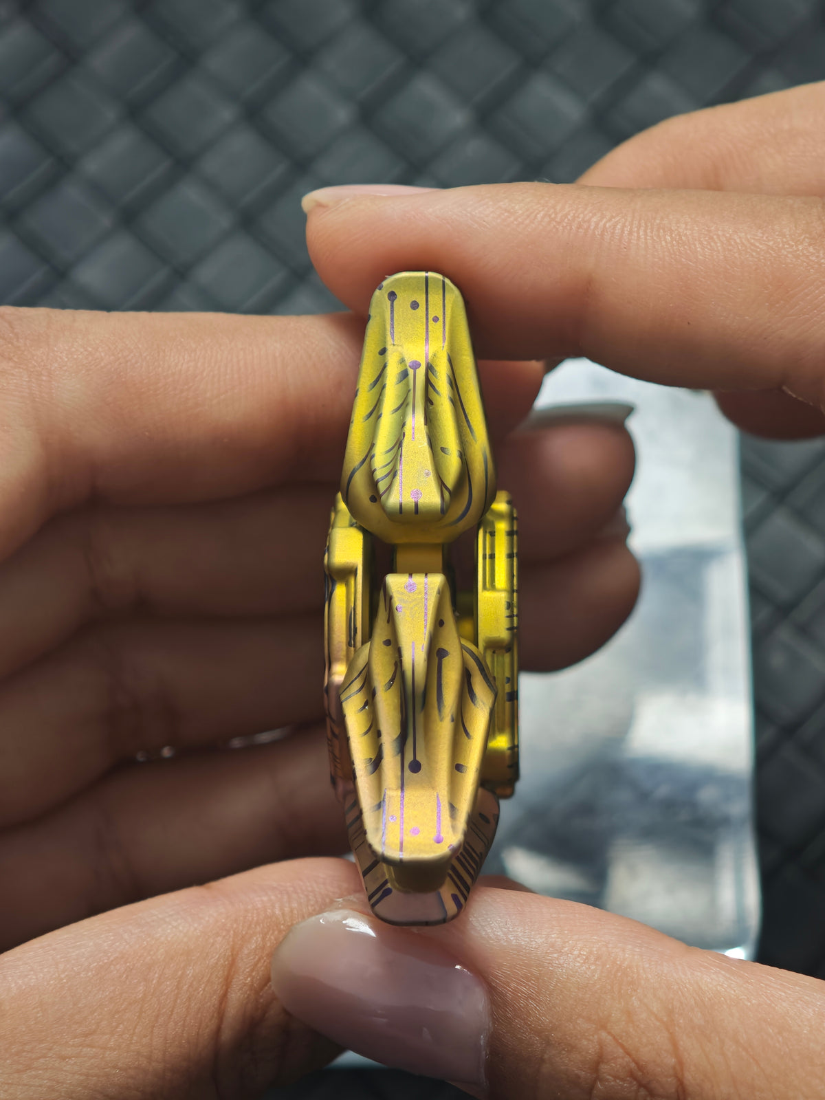 Sandblasted Medusa 2.0 Titanium Color-Anodized