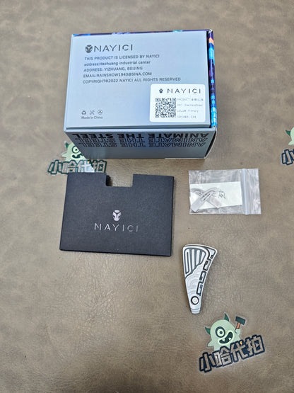 NAYICI Peacock Feather Stainless Steel