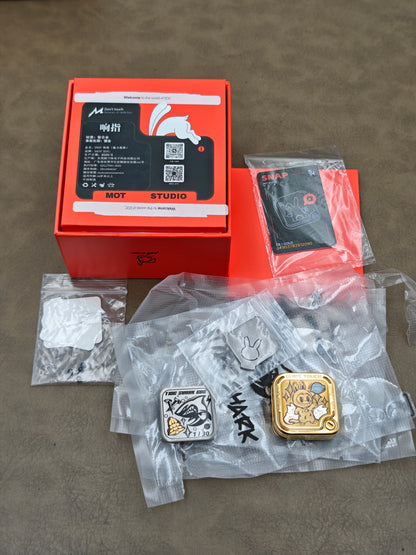 SNAP Zirconium Gold Plated Resin-Sealed