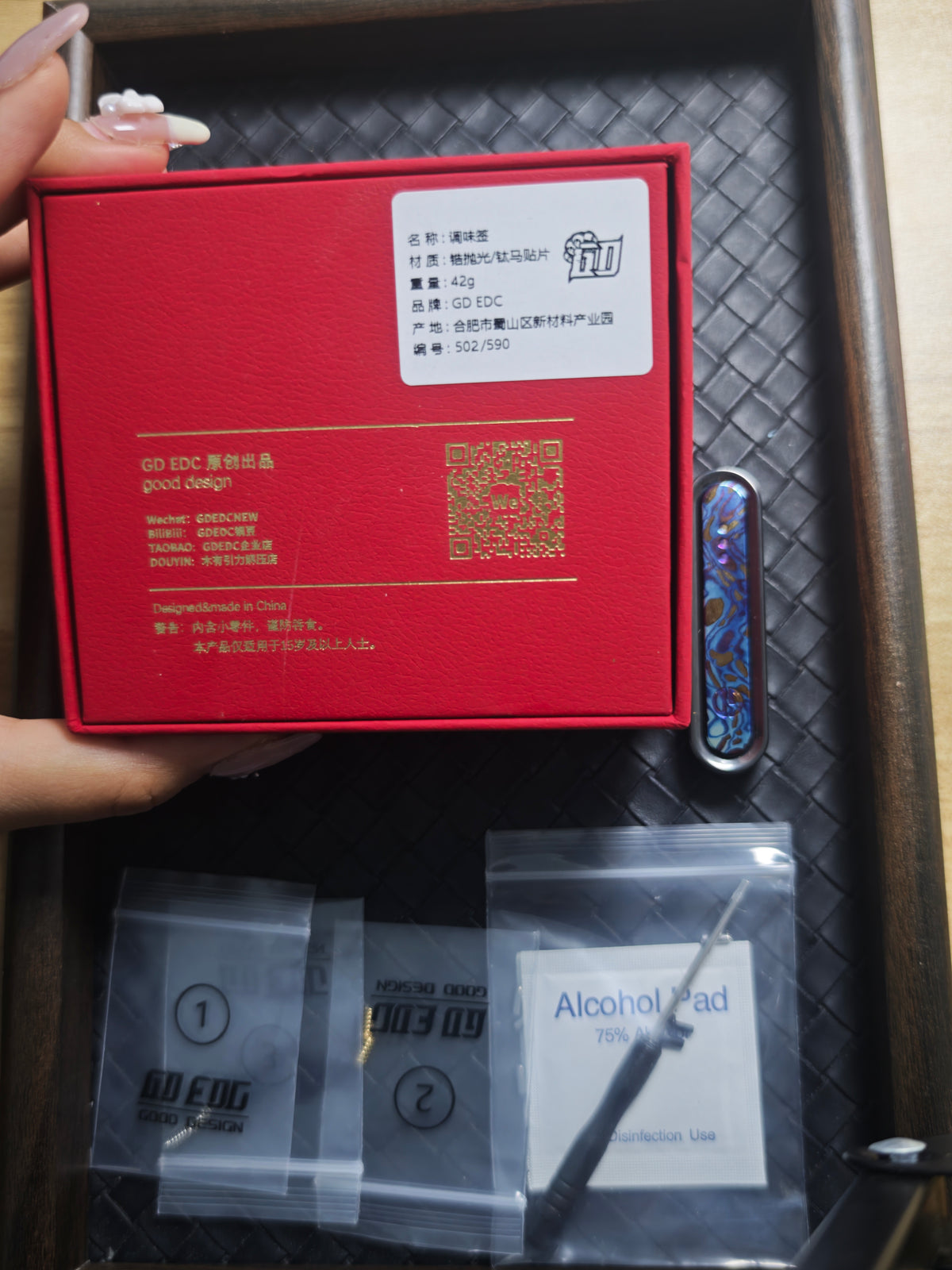 Spice Pin Zirconium Polished