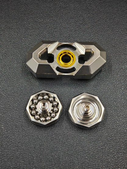Crystal Twin Leaf Titanium