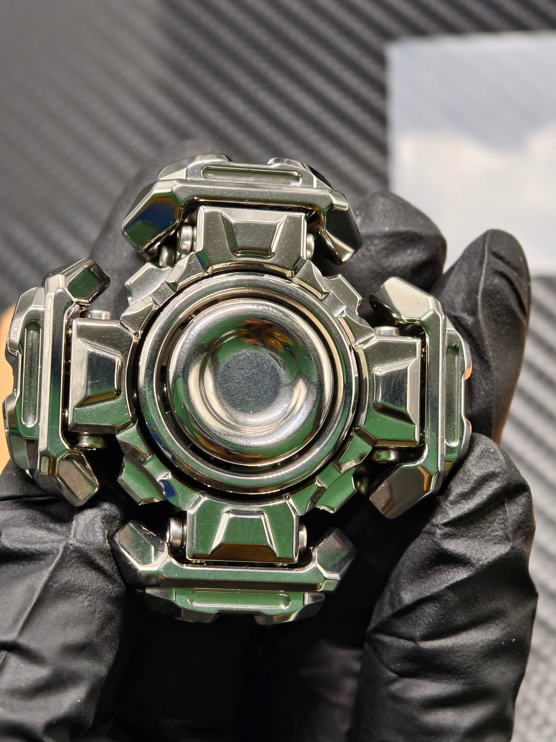 Ancient Iron Shell Opening Titanium Polished