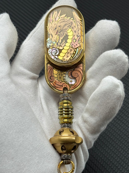 Dragon Rhythm Titanium Gold Plated Resin-Sealed