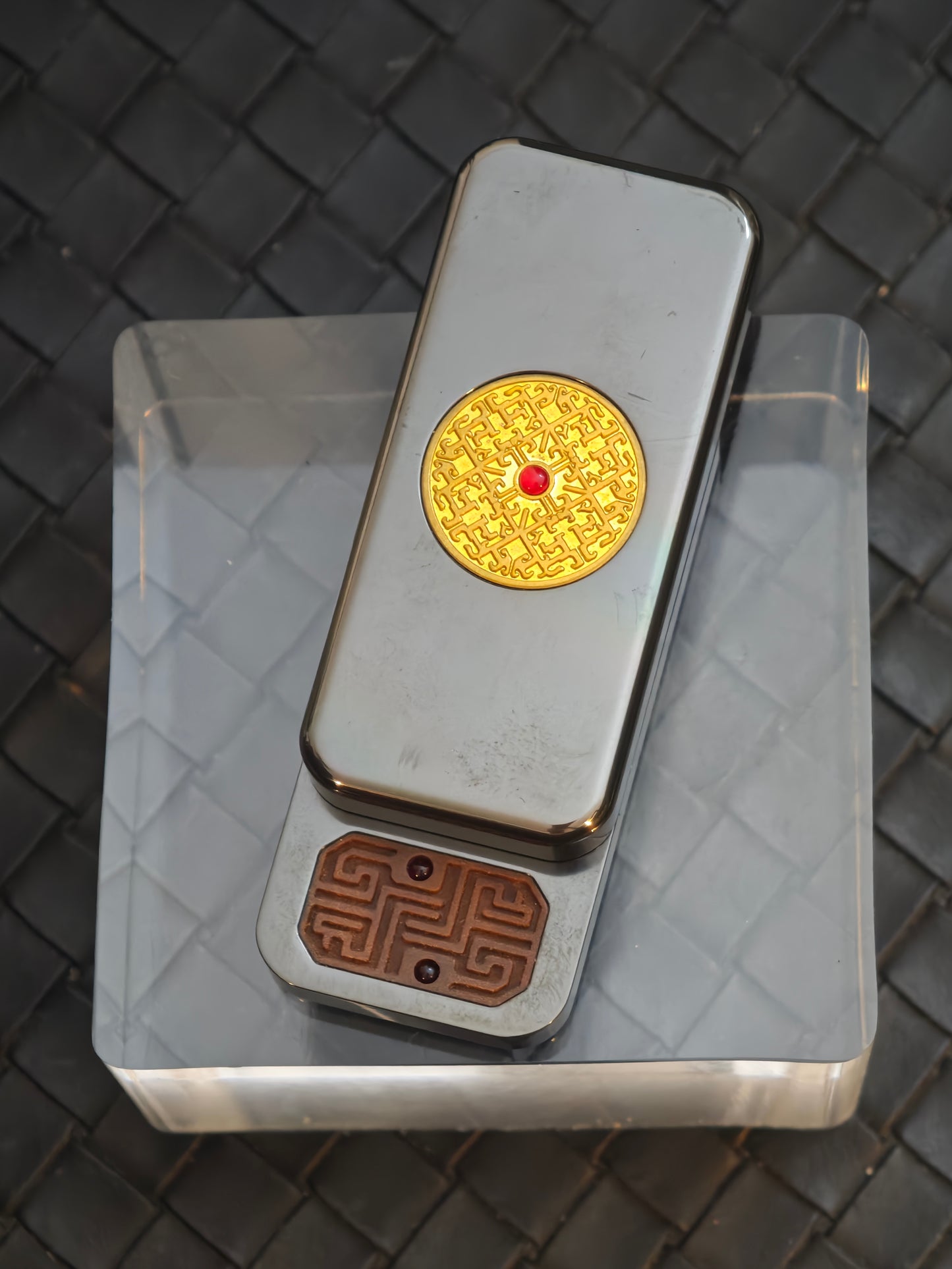 Brocade & Azure Paperweight Zirconium