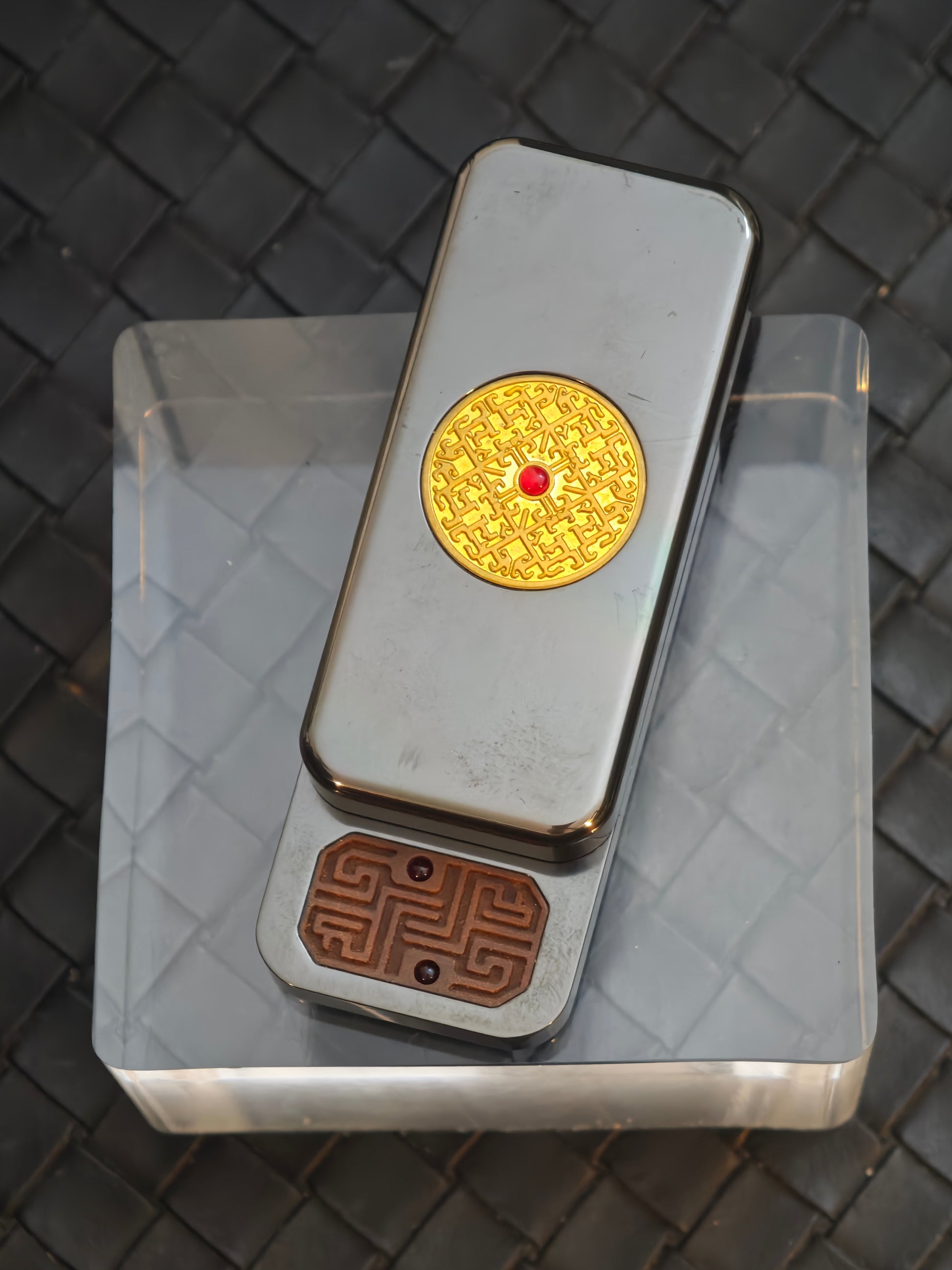 Brocade & Azure Paperweight Zirconium