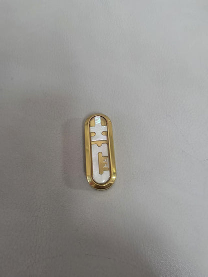 Lucky Draw MOP Gold Plated Engraved