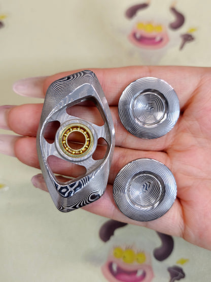 Phantom Dual Leaf Damasteel