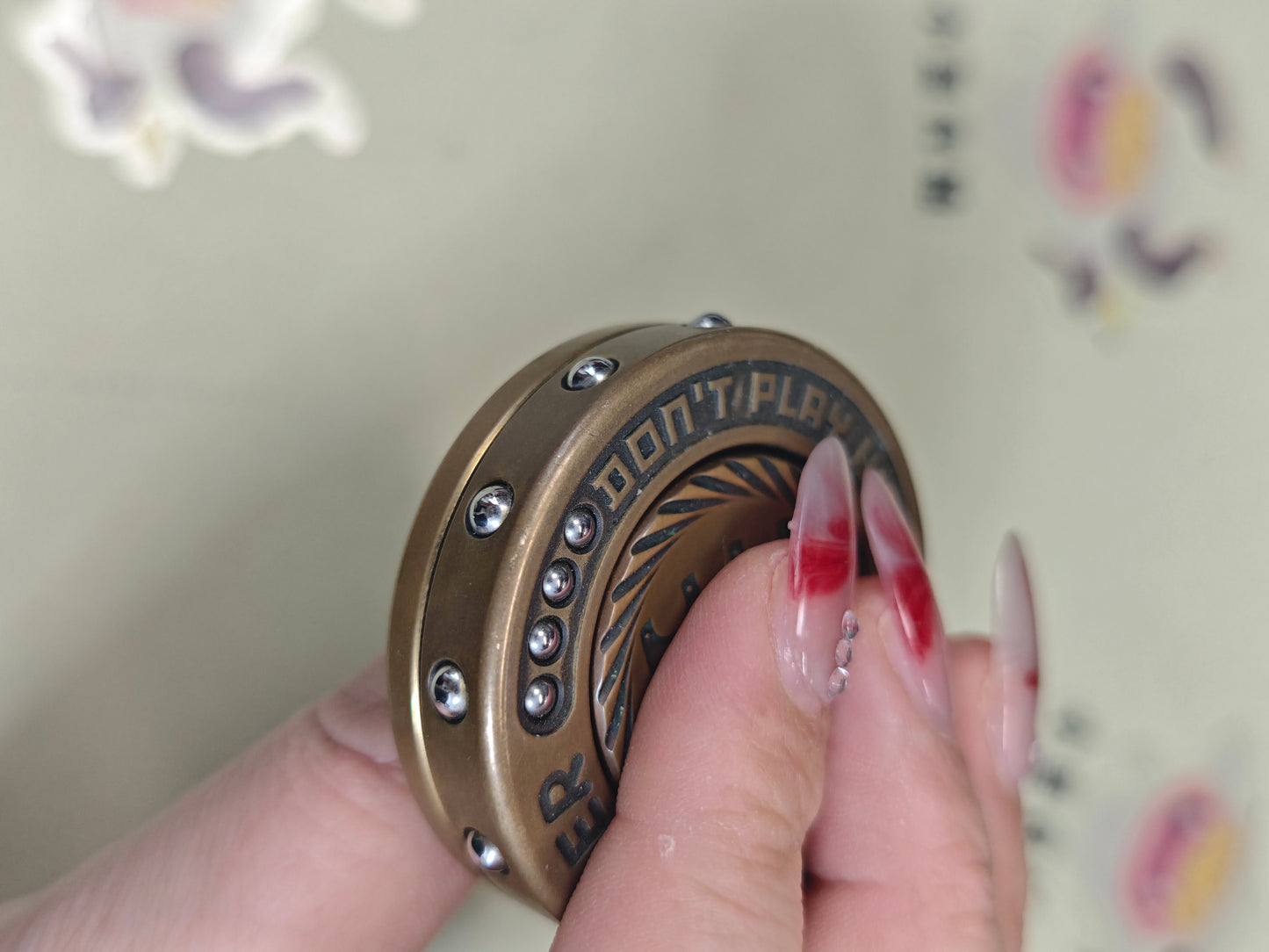 Dealer Button Brass