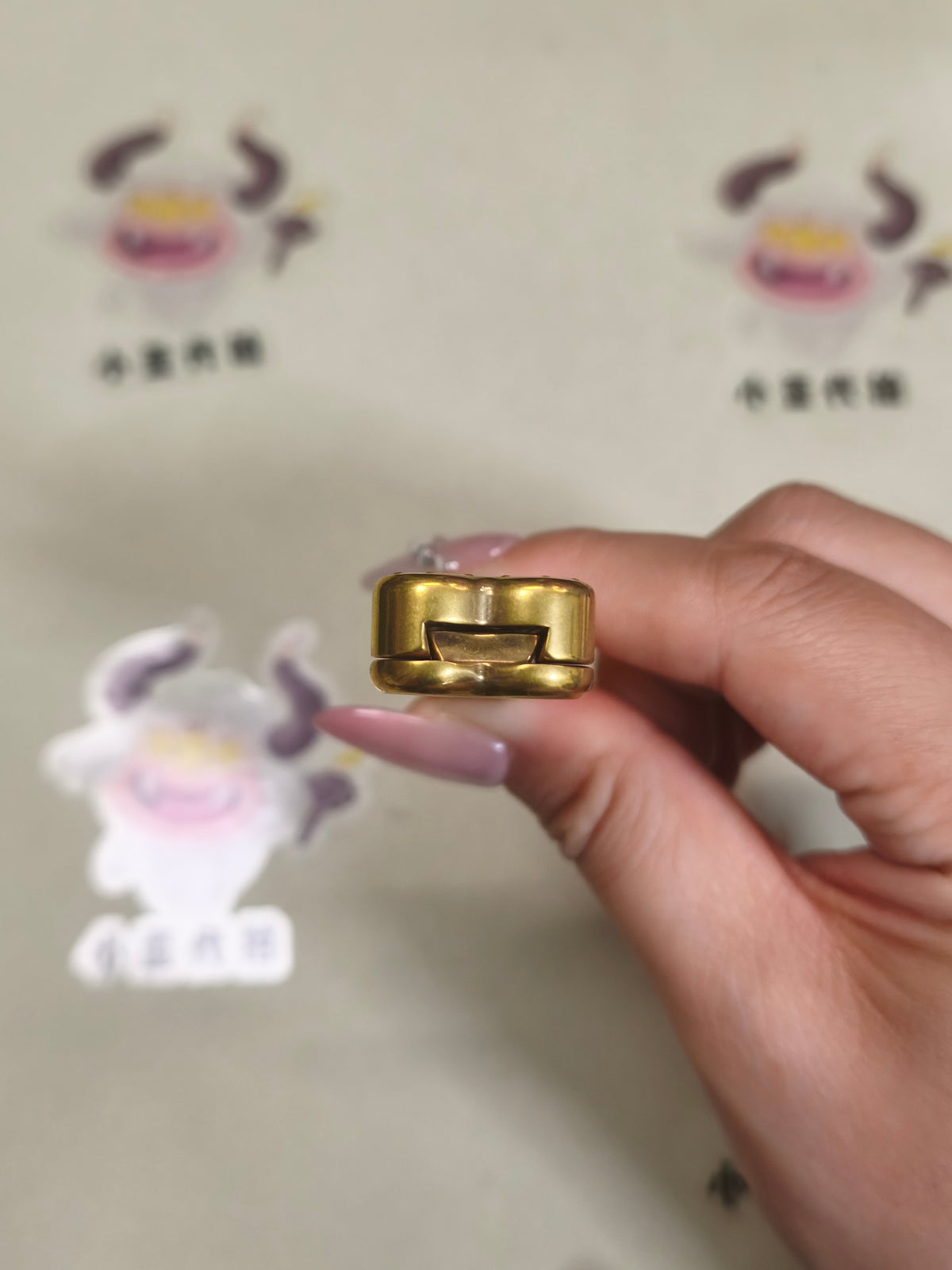 Thorn Light Steam Bone Brass Engraved