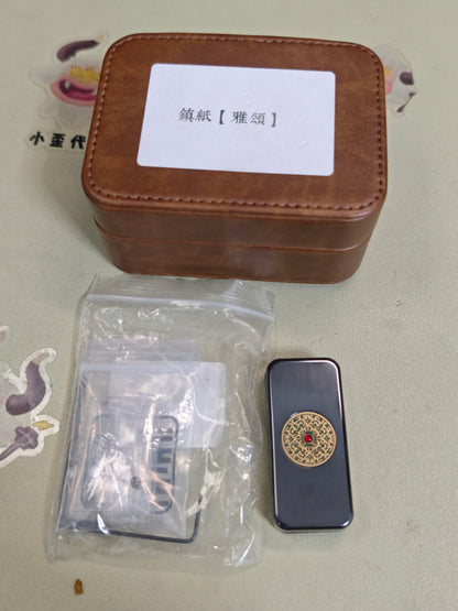 Brocade & Azure Paperweight Zirconium