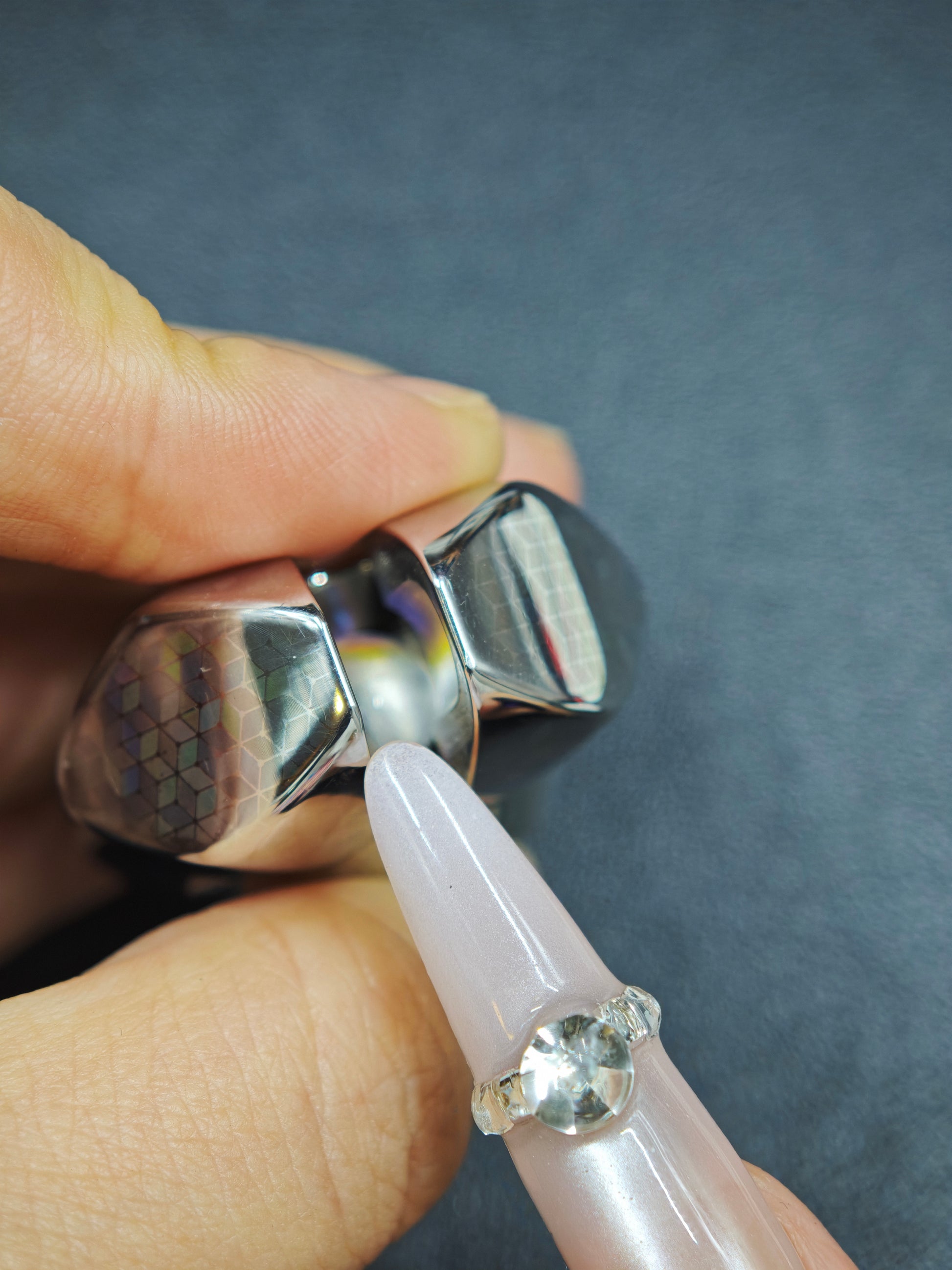 Lazer Crystalized r Stainless Steel