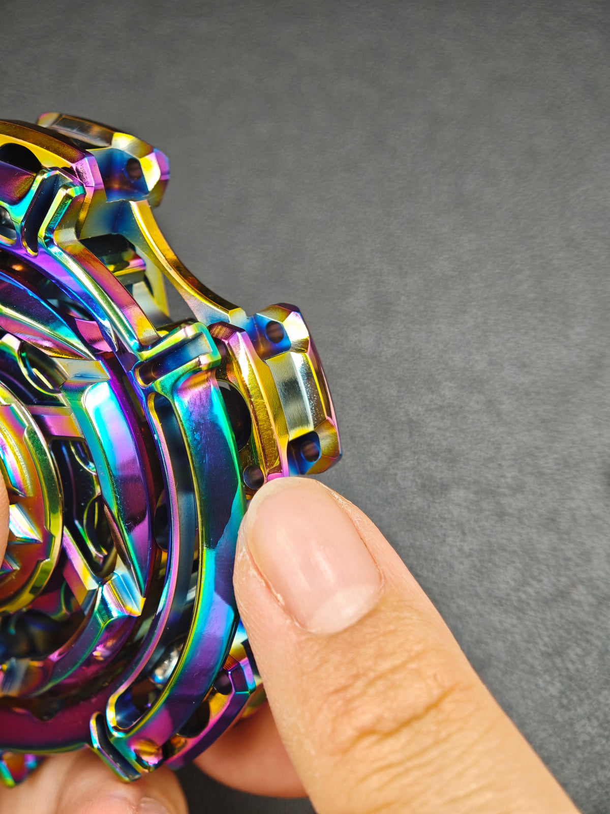Mystic Ring Stainless Steel Color-Anodized