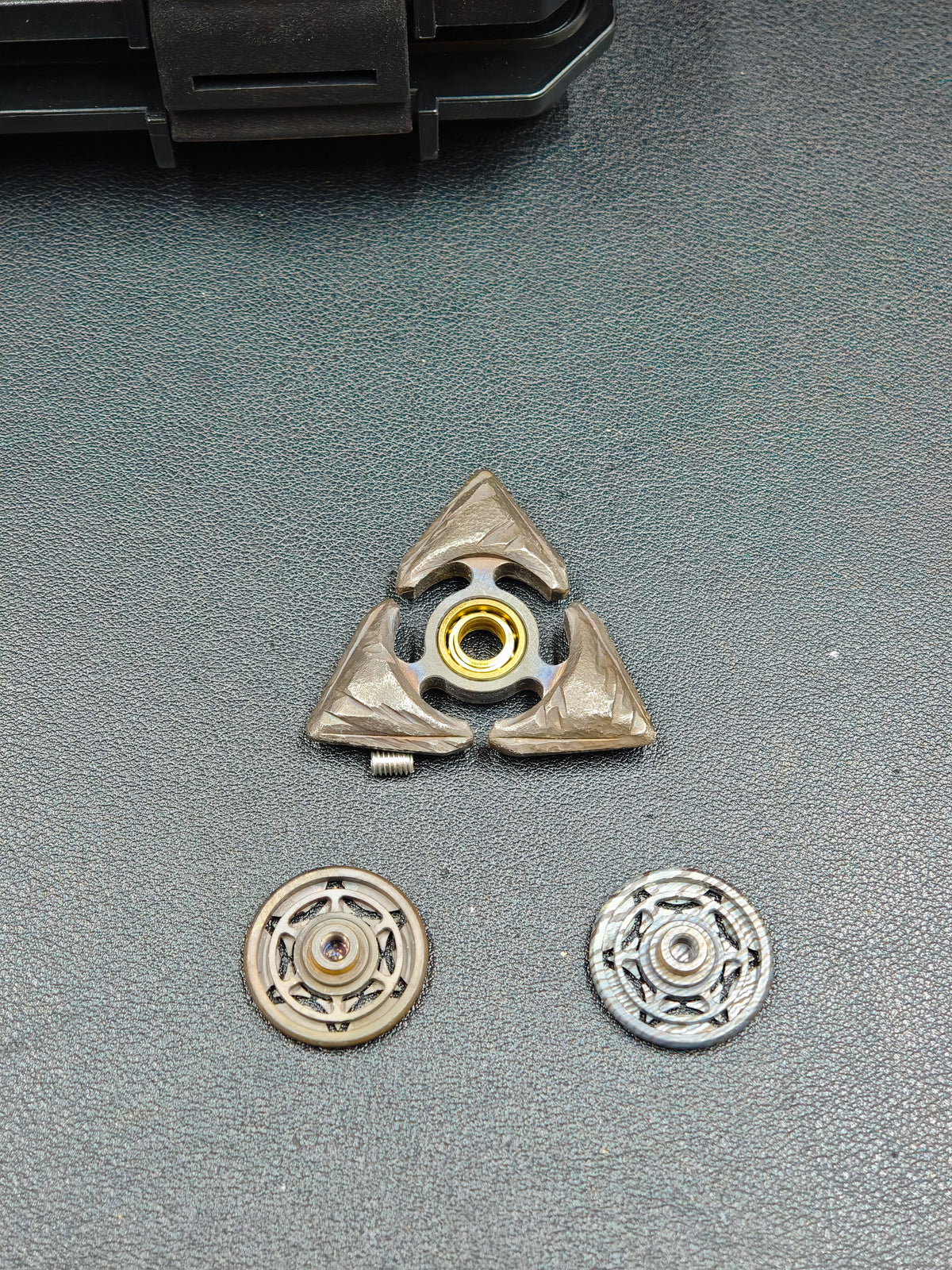 Prism Bearing Cap Stainless Steel Stone Textured