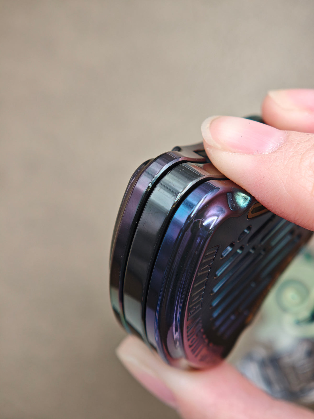 Balled Shell Zirconium Oil Slick