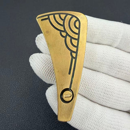 NAYICI Peacock Feather Brass