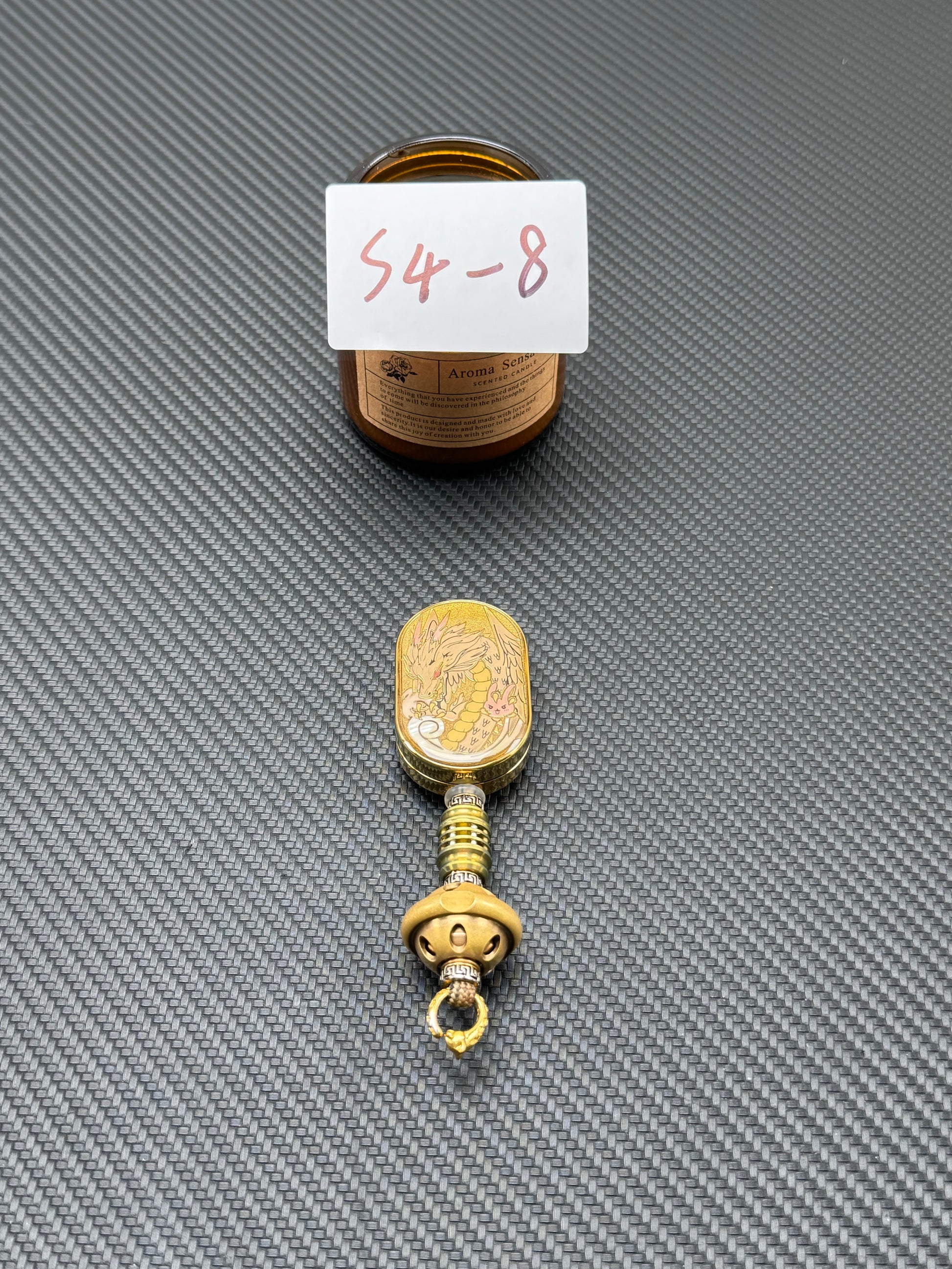 Dragon Rhythm Titanium Gold Plated Resin-Sealed