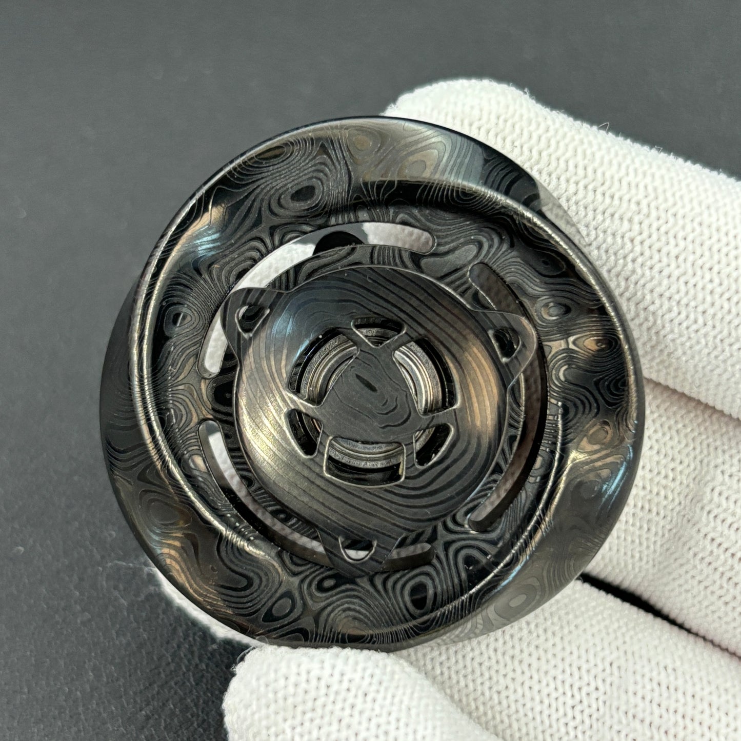 HALO Damasteel PVD Coated Engraved