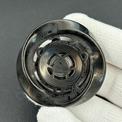 HALO Damasteel PVD Coated Engraved