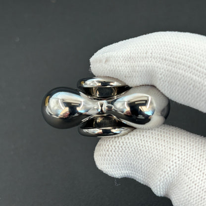 Three-Leaf Cell Stainless Steel Polished