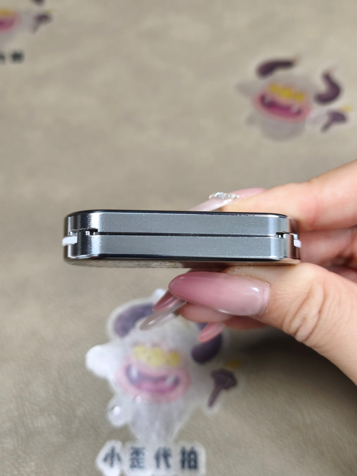 Ming Yin Titanium Color-Anodized Engraved