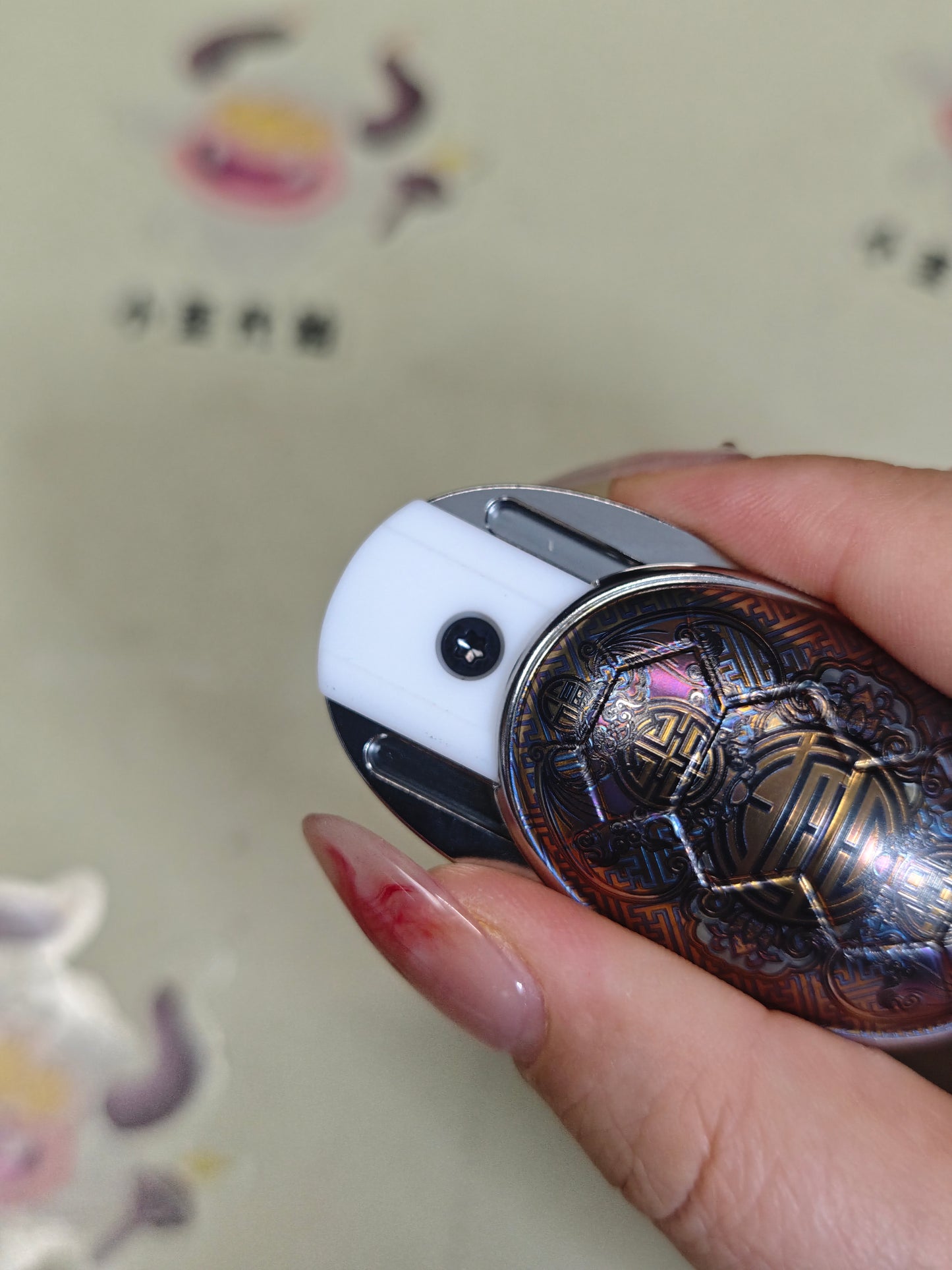 New Year Fortune Pendant Titanium