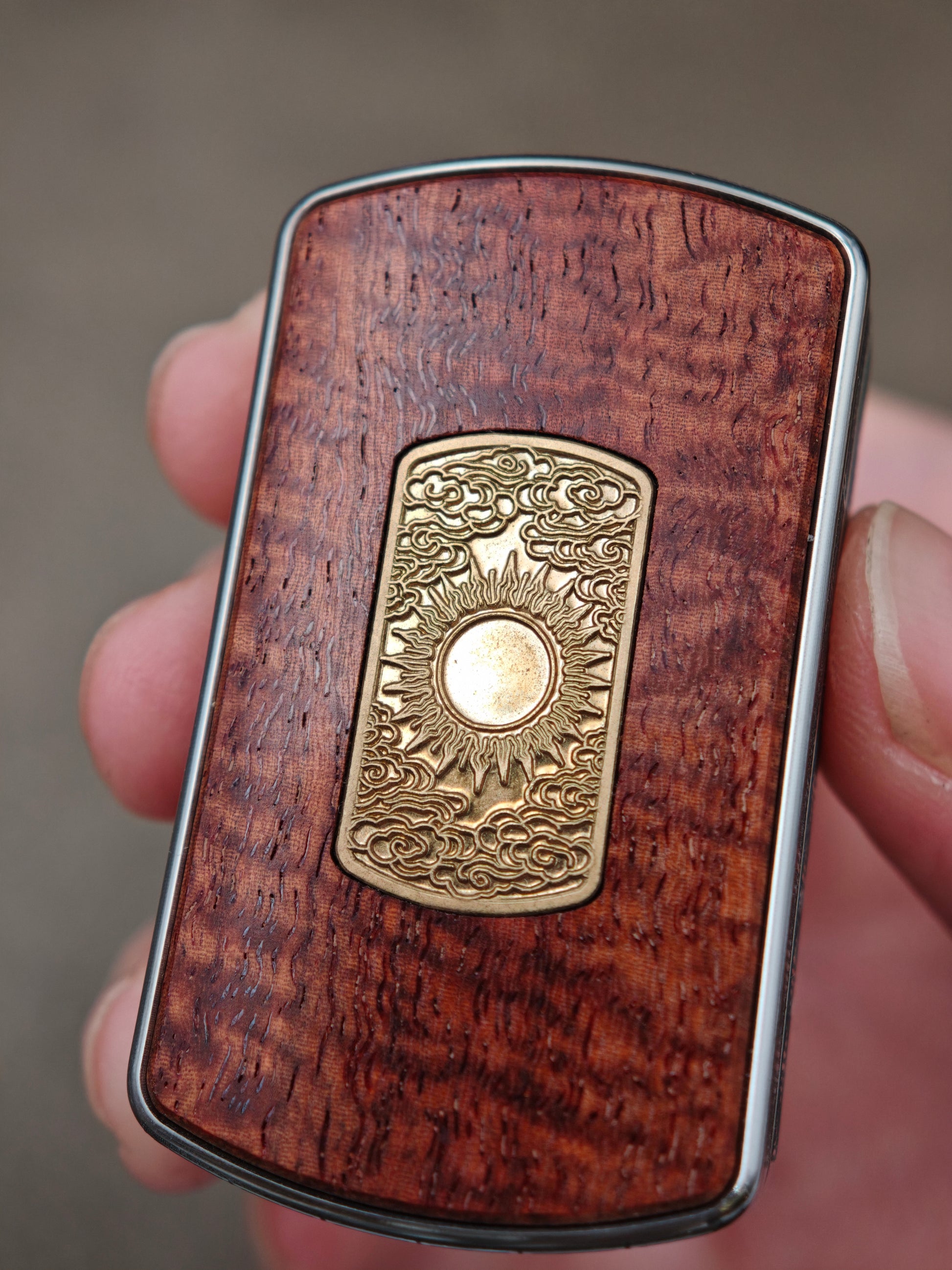 Root Three Redwood Engraved