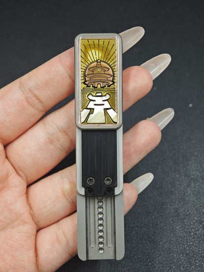 Joyful Titanium Color-Anodized Resin-Sealed