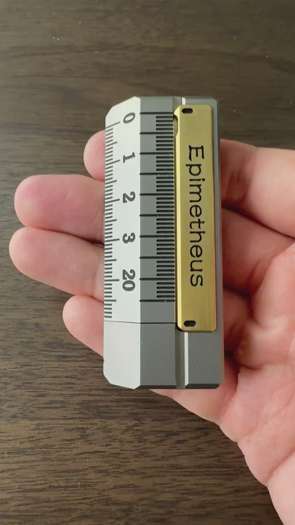 Quirky Ruler Titanium + Brass