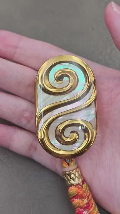 Ripple 2.0 Stainless Steel Gold Plated Resin-Sealed