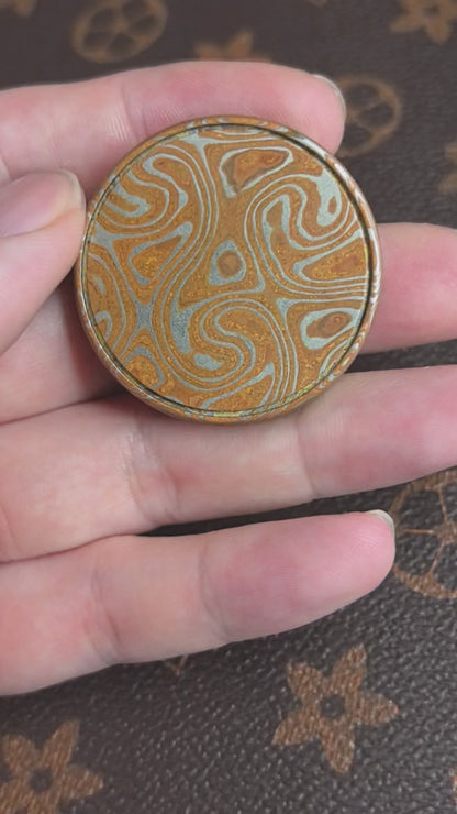 Milk Cap Mini Mokume